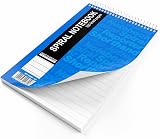 Silvine 8x5 Inch Reporter's Spiral Notebook 160 Pages Pack of 12 Blue view 6