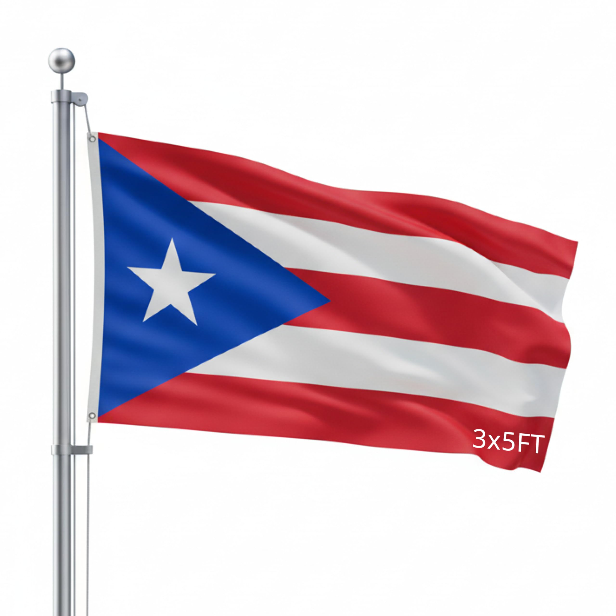 Outdoor Flag - Large 3' x 5', Weather-Resistant Polyester Puerto Rico โ image 1