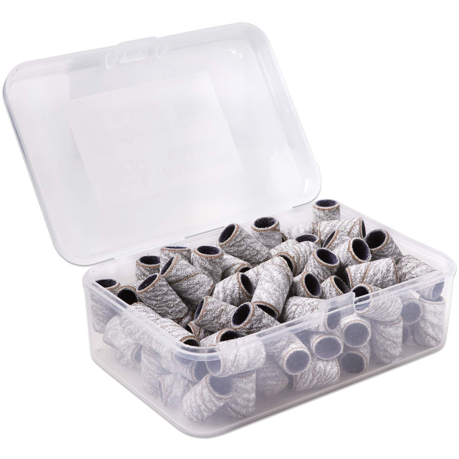Photo 1 of PANA 100 Pieces Nail Sanding Bands Professional Nail Manicure Great Fit for Nail Drill Bits for Acrylic Nails (120 Grit, Zebra)