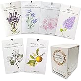 LIFFLY 14 Packs Scented Sachets for Drawers and Closets Lavender Fresh Linen Cherry Blossoms White Cotton Lilac Orange Blossoms 6 Different Scent Gift