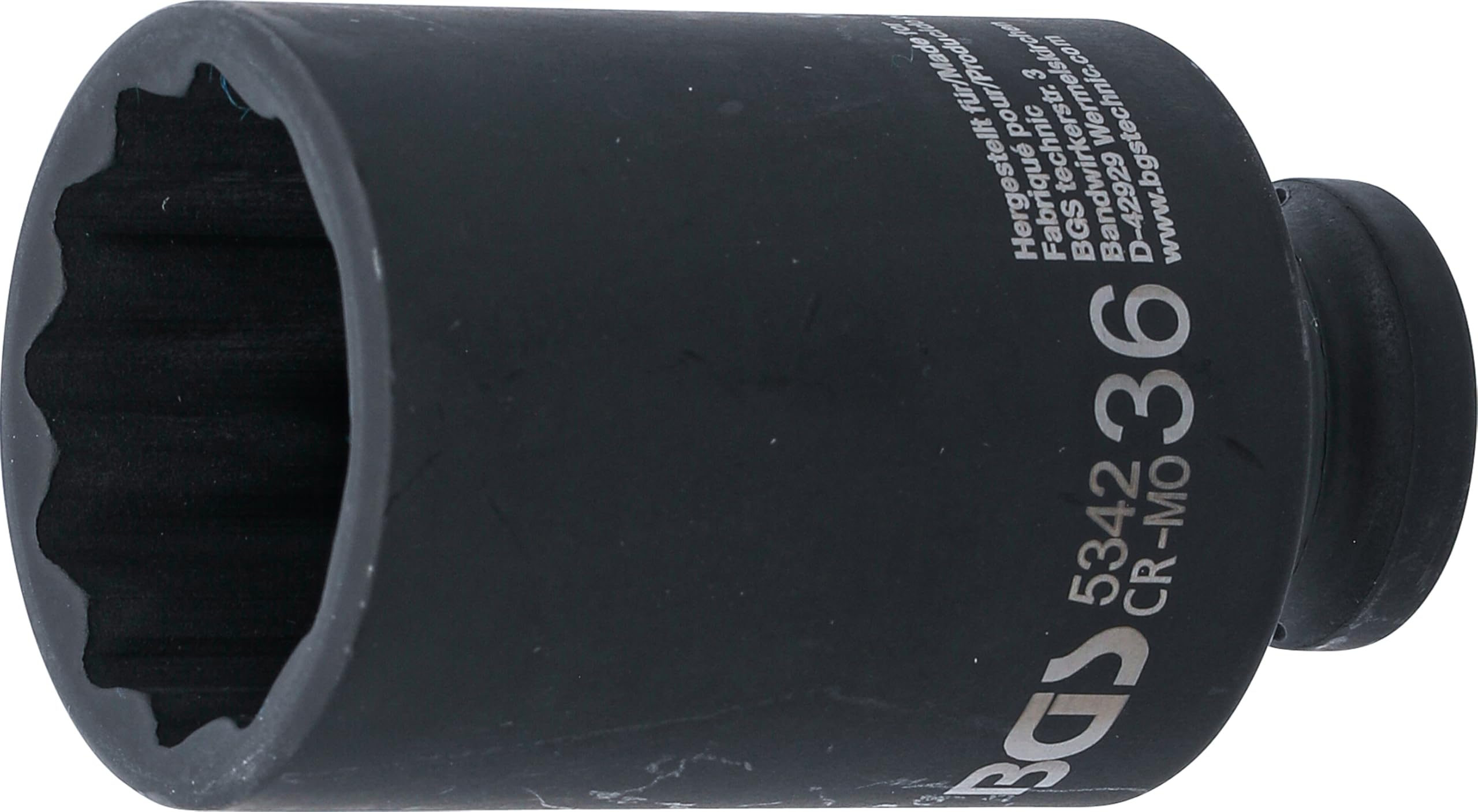 BGS 5342 | Impact Socket, 12-point | 12.5 mm (1/2") Drive | 36 mm