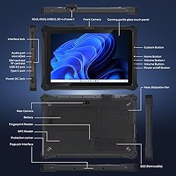 MUNBYN High-End Rugged Windows Tablet