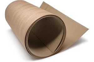 INOTEK EDGE Mahogany Veneer Sheet 24'' x 96'' - Iron On Hot Melt Adhesive, Genuine Wood Vinyl Wrap, Contact Paper Wood for Fu