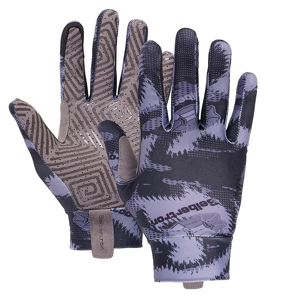 Seibertron S.P.S.G-1 UPF100+ Sun/UV Protection Touchscreen Glove fit for Driving Cycling Kayaking Paddling Boating Sailing Golf Equestrian Horse Riding Breathable Guanti Youth Black XL