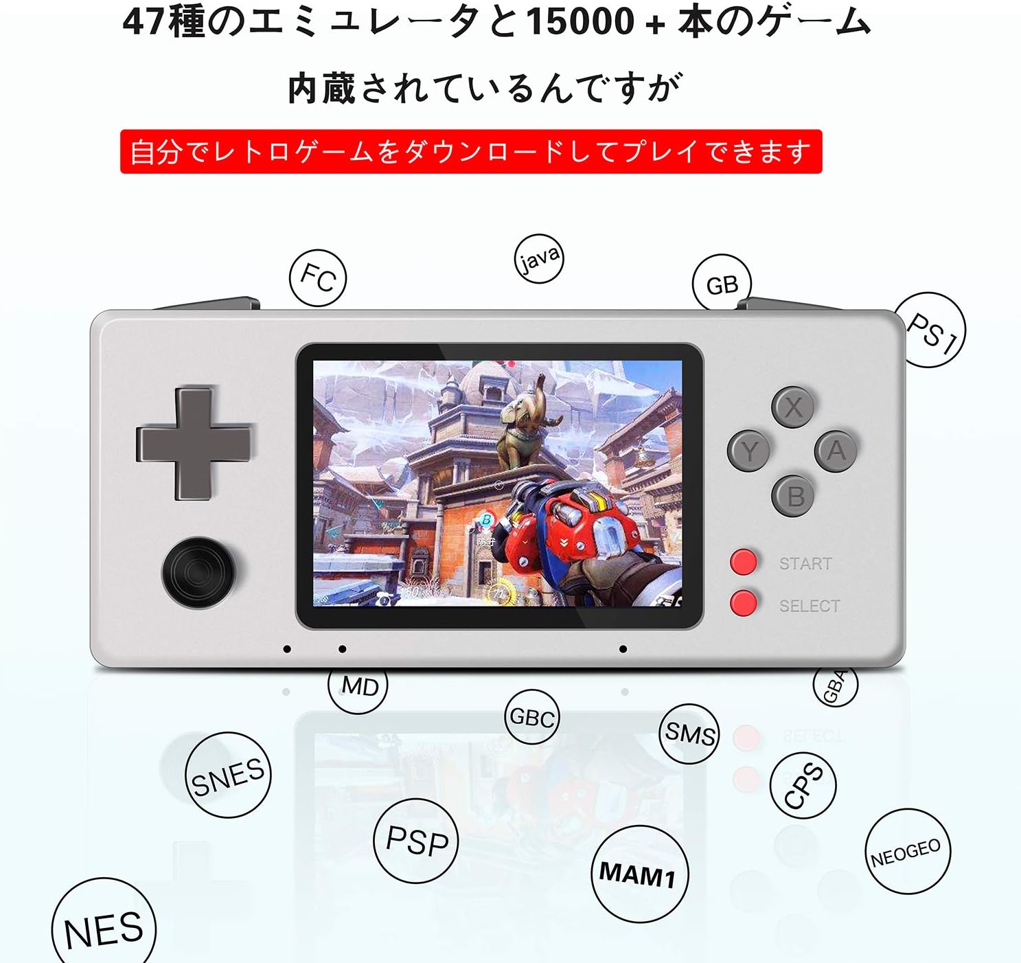 Amazon Dikdoc Raspberry Pi Computer Model 3ハンドヘルドゲーム機 ラズベリーパイ 1gb Ram 1 2ghzクアッドコアcpu搭載 Recalbox Retropie Lakka Gb Pspなどの47種以上のエミュレータ互換 15000本名作ゲーム内蔵 中華系ゲーム機レトロゲーム機 ゲーム互換機 ゲーム