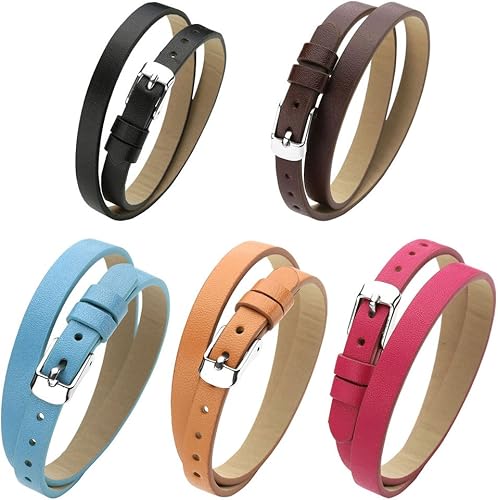 Amazon Joviviファッションレディース本革ラップカフバングルブレスレットリストバンドバックル付き 5色 ジュエリー 通販