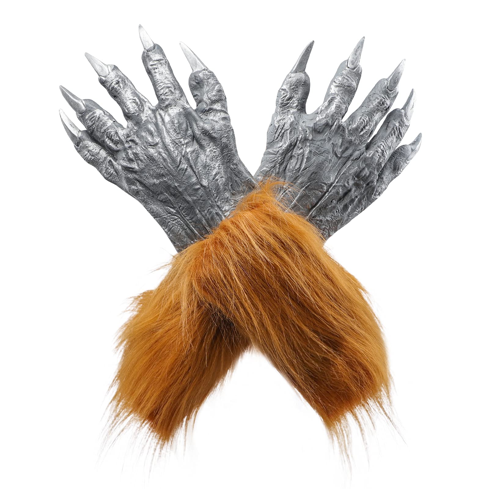 XGOPTS Wolf Gloves Halloween Beast Paw Gloves Claw Gloves Werewolf Gloves Monster Bloody Gloves Hairy Furry Cosplay Party Costume For Theatre Stage Monster Easter