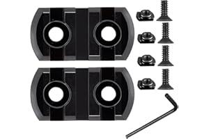 Wipboten Aluminum Picatinny Rail Set for Mlok 3 3 Slots T-Nuts & Screws Allen Wrench Included Easy Install