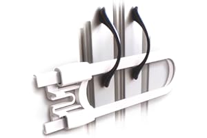 Sliding Cabinet Locks (4-Pack) 8 inch, Multi-Purpose Child Safety Lock by Skyla Homes - No Tools or Drilling Required, Best for Baby Proofing, Strong ABS Free Plastic Knob Cover