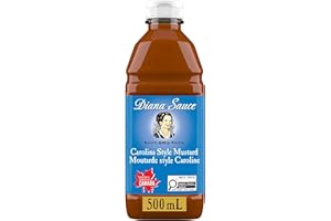 Diana Carolina Style Mustard BBQ Sauce, 1 Bottle, for Marinating Meats and Easy Grilling, 500 mL