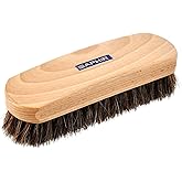 Saphir Natural Horsehair Brush - Shoe Polish Brush for Cleaning, Polishing & Buffing Leather Shoes - 7" (18cm)