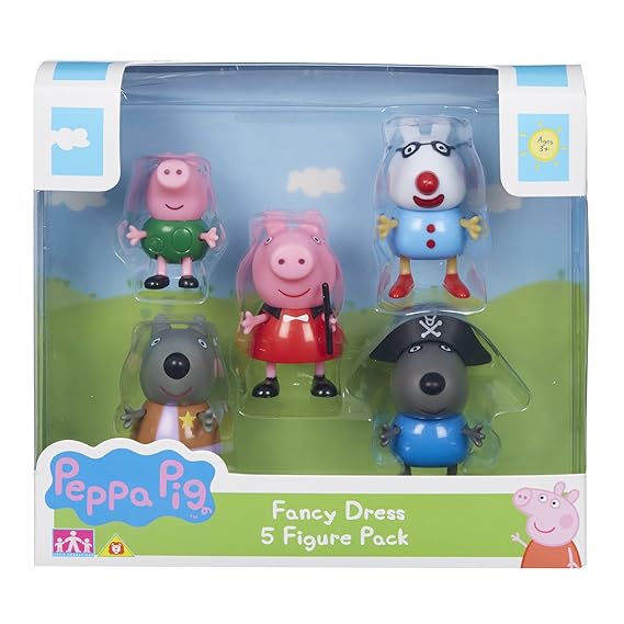 Peppa Pig 06667 Fancy Kleid 5-Figure Pack