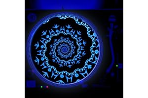 SUNSHINE CASES Aphex Twist - DJ Turntable Slipmat 12 inch GLOW (glows under black light)