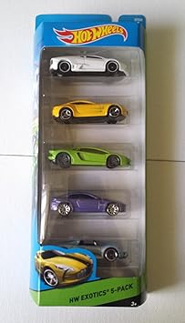 Hot Wheels 1:64 Exotic Die-Cast Toy Car Set (Pack of 5)