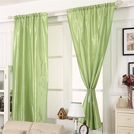Buy 145cm X 180cm B Yuan 1pcs Solid Color Window Curtain Panel
