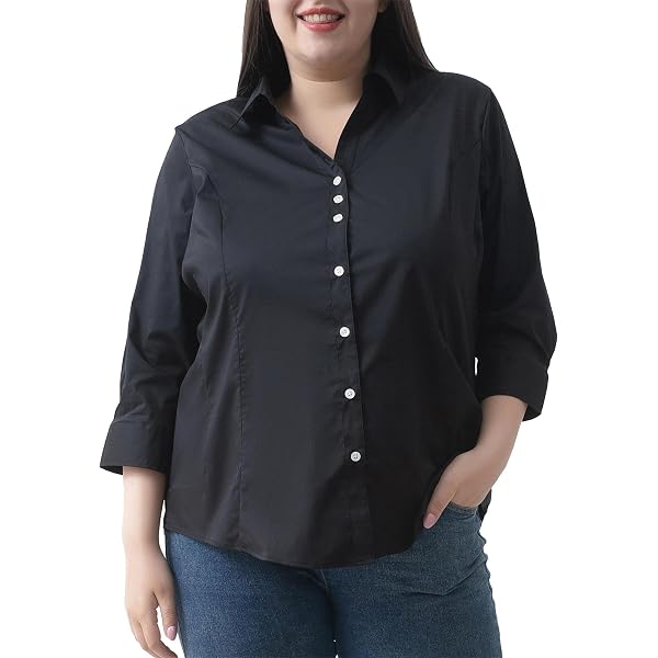 Chemisier Femme Riders By Lee – Taille 1X – Bleu – Col V Manches 3/4 – Neuf Sans étiquettes