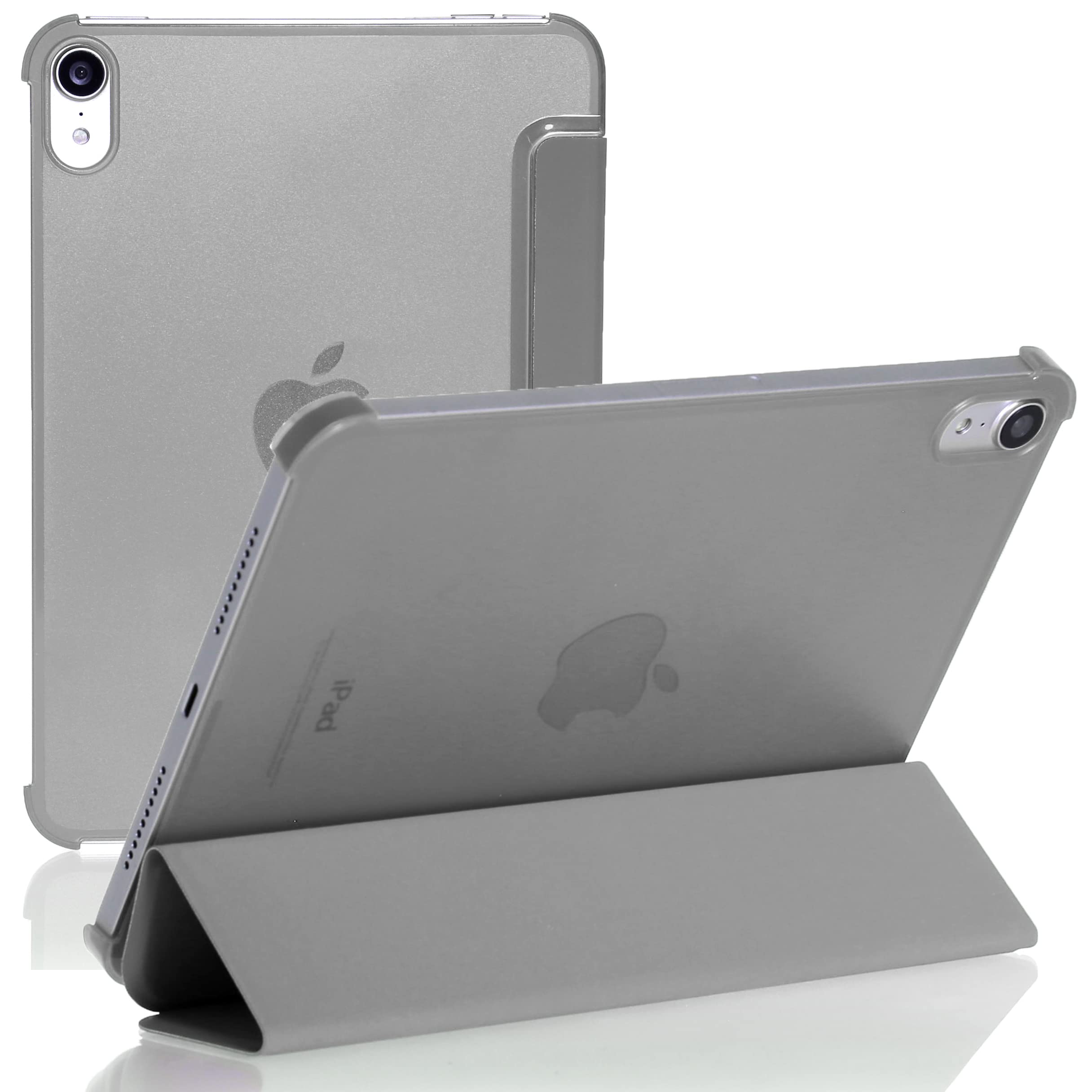 Smart and Slim Magnetic Stand Case for iPad Mini (2021) iPad Mini 6th Generation 8.3 inch with Auto Sleep-Wake Function (Grey)