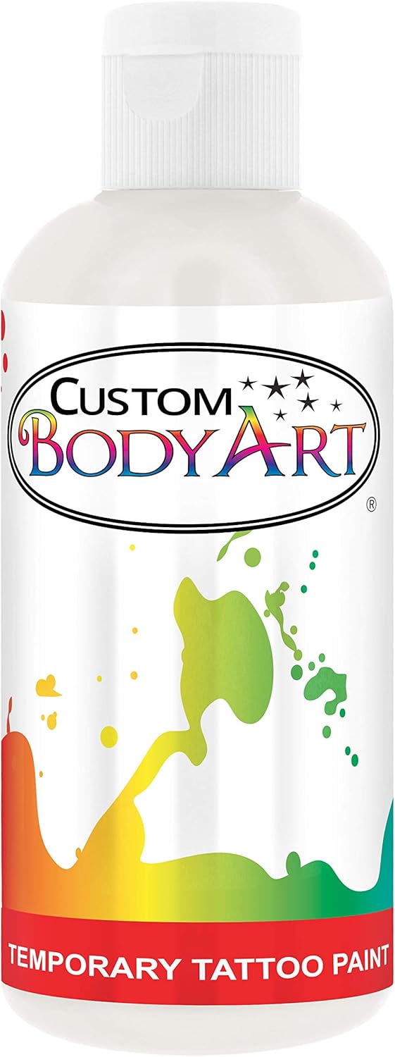 Amazon.com: Custom Body Art 8-Ounce White Temporary Airbrush Tattoo