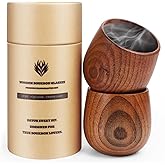 Charred Wooden Whiskey Drinking Glasses, Bourbon Gifts for Men | Dad | Brother - Birthday | Anniversary | Bourbon Lovers, Old Fashioned Bourbon Tasting Wooden Cups, Whiskey Glasses Set of 2