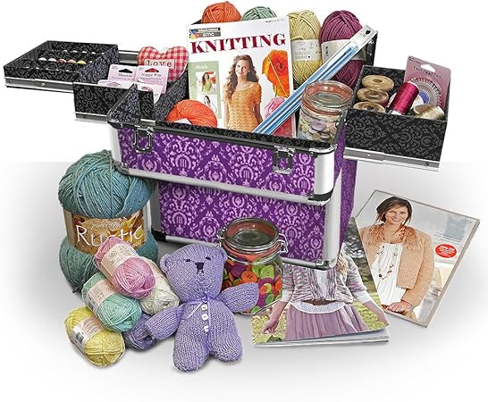 Roo Beauty Ltd - Caja de Costura (tamaño Grande), Color Morado: Amazon.es: Hogar