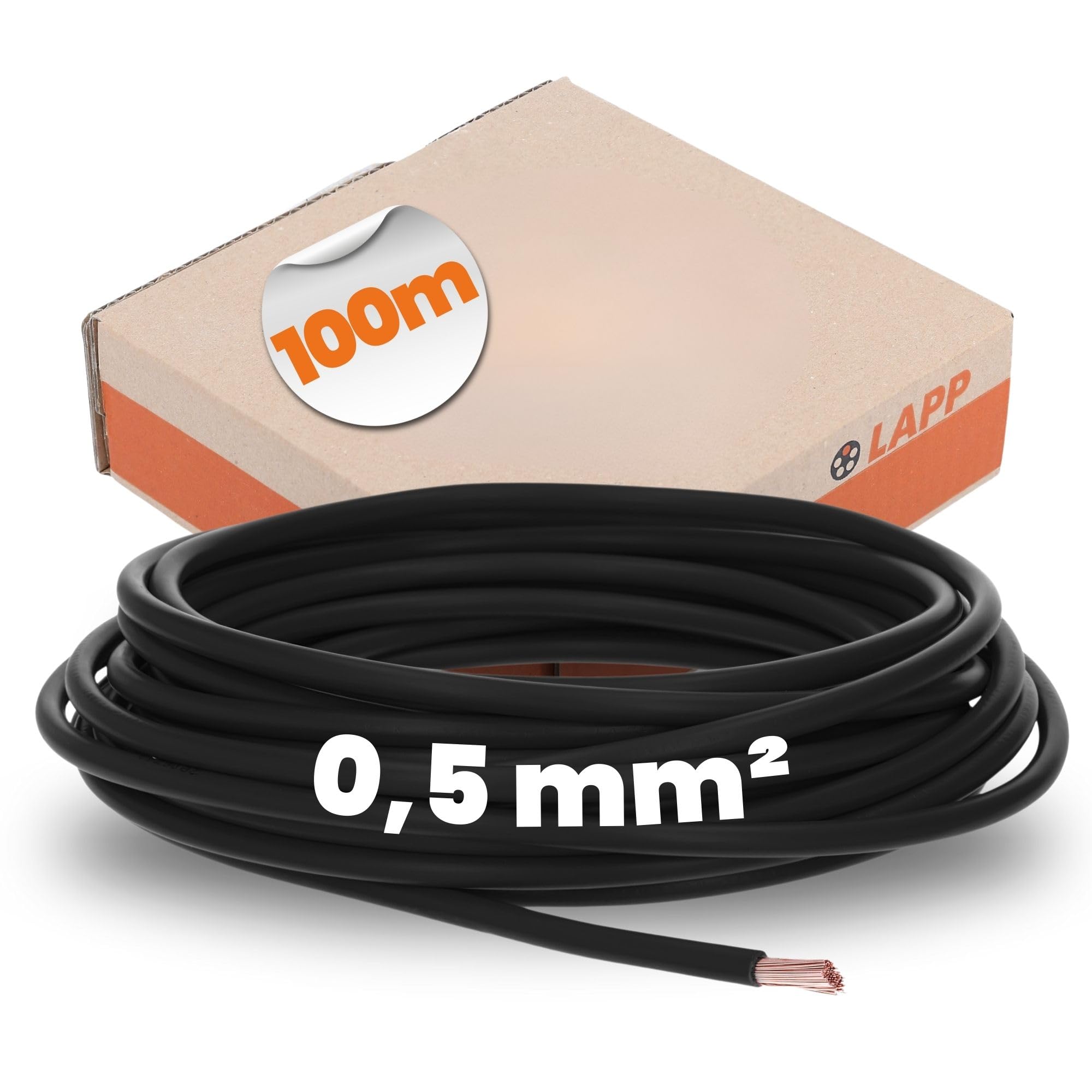 Lapp Kabel&Leitung - H05v-k 1x0.5 BK 4510011 R100