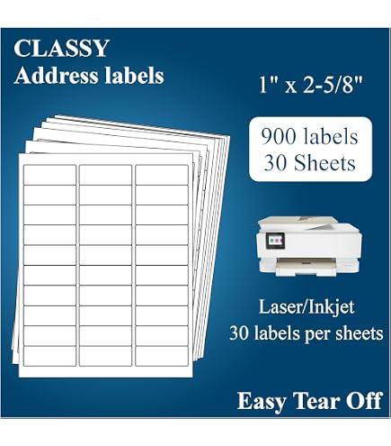 3000 Self-Adhesive Shipping Labels - 4" X 3.33", 6 Labels Per Sheet (6-Up Format)