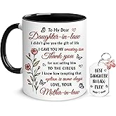 Hyturtle To My Daughter In Law Mug 11oz – Unique Gift Idea From Mom for Birthday, Christmas, Mother's Day – Best Present for Future Daughter In Law