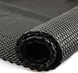 fowong Anti Slip Rug Underlay 150x100 cm Thickened Non-Slip Mat Black