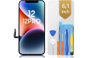 bokman Screen Replacement for iPhone 12/12 Pro, LCD Display Screen Assembly Full Assembly with Toolkit for Model A2403,A2172,A2402,A2404