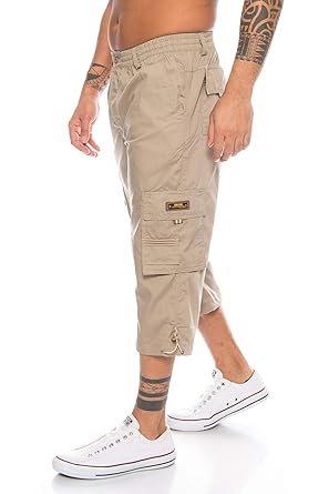 Herren Shorts Freemen Bermuda Cargo Capri Kurze Hose Vintage Short Casual 3/4 11