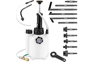 BetyBedy 3L Transmission Fluid Pump Kit, Fluid Transfer Pump with 13PCS ATF Adapters, Manual Transmission Oil Pump for Automotive Oil Filling System, Manual ATF Fluid Transfer Pump for Oil