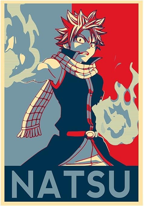 Amazon Com Poster Fairy Tail Propaganda Natsu Formato A3