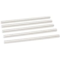 Smartsails M6 x 150mm,304 Stainless Steel Full Threaded Rod, Right Hand Thread (5Pieces)