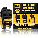CAT Wearable Bluetooth Speaker | Clip-On Speaker with Built-in Mic for Jobsite, Construction, Outdoor | Water-Resistant | Hands-Free Calls &amp; Music