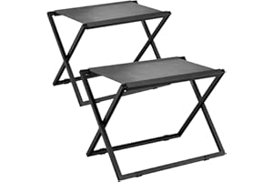 IBUYKE Luggage Rack for All Suitcase Sizes,Foldable Suitcase Stand,Metal Luggage Holder,Easy to Assemble for Bedroom Living Room Hotel,Black TLR001B-2