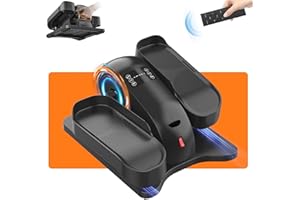 FRYLINE Under Desk Elliptical Machine for Senior Mini Elliptical Leg Exerciser with Remote Control Portable Electric Seated Foot Pedal Exerciser for Home Office