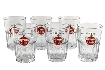 HAVANA Club Rum Gläser 6er SET Rumgläser Havanna ~mn 15 7f1l