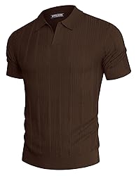 PJ PAUL JONES Mens Knit Polo Shirts Short Sleeve