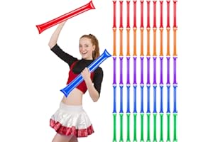cssopenss Thunder Sticks Thicken Plastic Cheersticks Inflatable Thunder Sticks Sporting Events Team Spirit Cheersticks Sporting Cheers Basketball Football Dance Party
