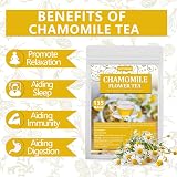 ULTHMOK 135 Premium Chamomile Tea Bags 100% Chamomile Flowers Caffeine Free view 5