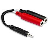 Hosa YMP-137 Stereo Breakout, 3.5 mm TRS to Dual 1/4 Inch TSF