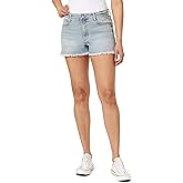 WallFlower Womens Fearless Curvy Denim Fashion Shorts High-Rise Insta Vintage Juniors