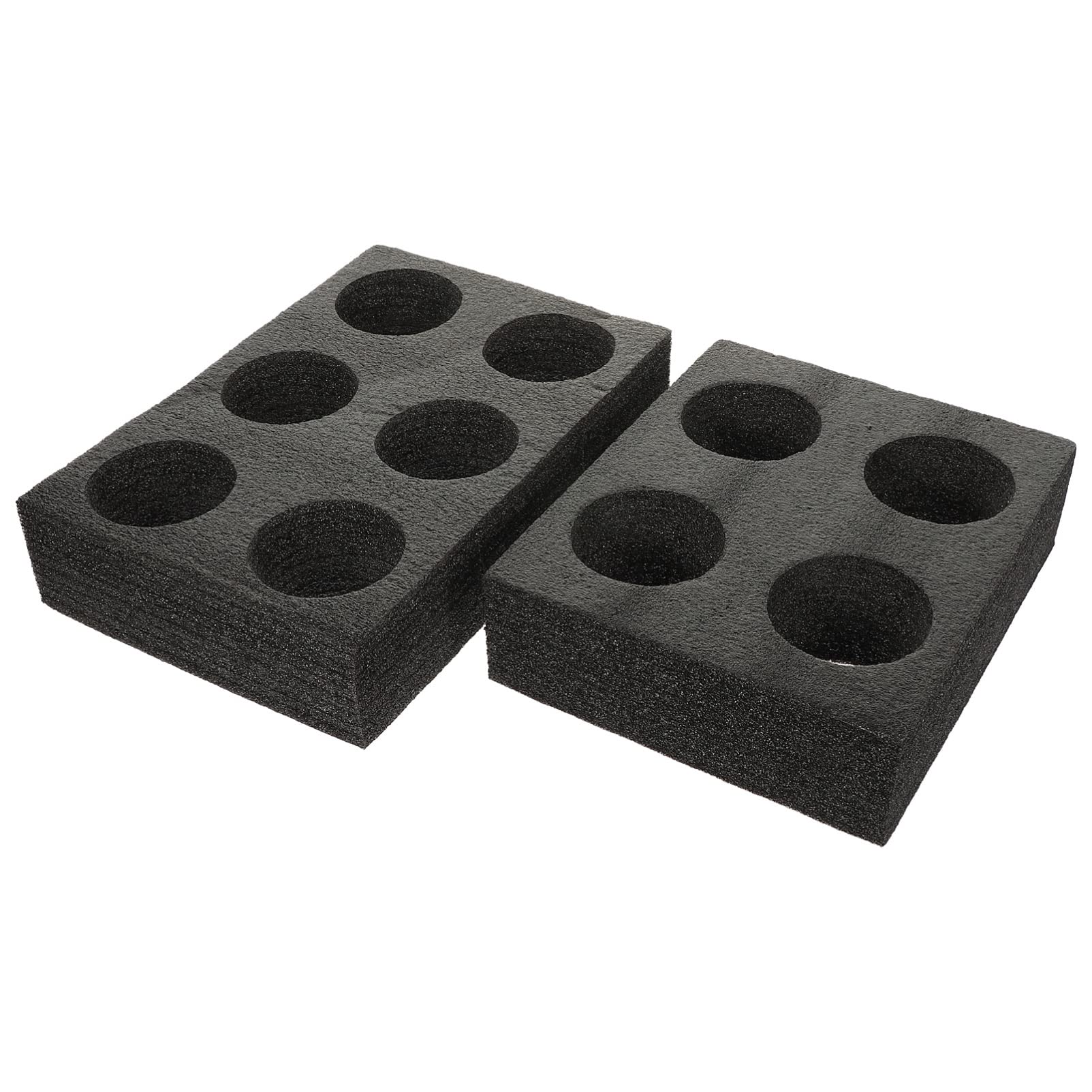 YARNOW 2PCS Foam Cup Glass Holder, Takeout Coffee Cup Drink Carrier Tray for Camping, Caravans, Motorhomes, Boats - Space for 4 Mugs 6 Mugs