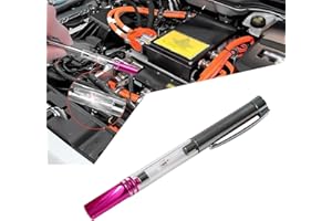 getfay Pack-1 Car Spark Plug Test Pen, 4.84In Vehicle Spark Plug Coil Tester, Engine Indicator Ignition System Tester, Universal Portable Automotive Trouble Diagnostic Tool (Silver & Purple)