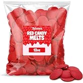 Red Candy Melting Wafers for Baking &amp; Decorating, 12 oz | Red Candy Melting Wafers for Cake Pops, Pretzels, Cookies, Strawberries, Candy Making, Dipping, Coating &amp; Decorating, 12 oz