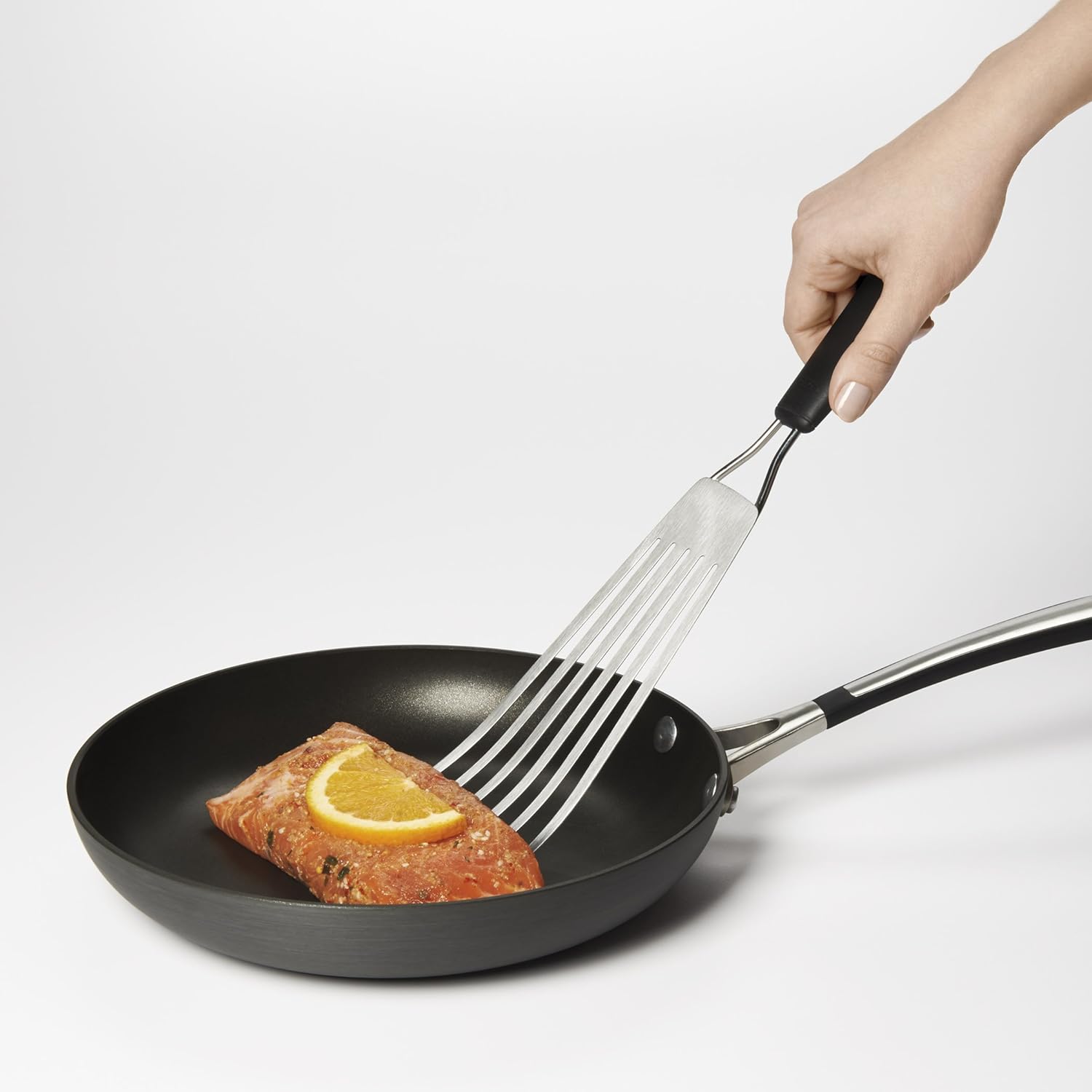OXO Good Grips Fish Turner, Stainless Steel, 1/2"W x 13.65"L/3-1/2": Spatulas: Home & Kitchen