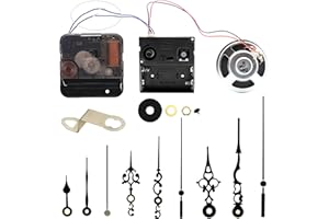TIKROUND Youngtown 12888 Trigger Quartz Clock Movement with Music Chime Box 1/2 Inch Maximum Dial Thickness, 59/64 Inch Total Shaft Length