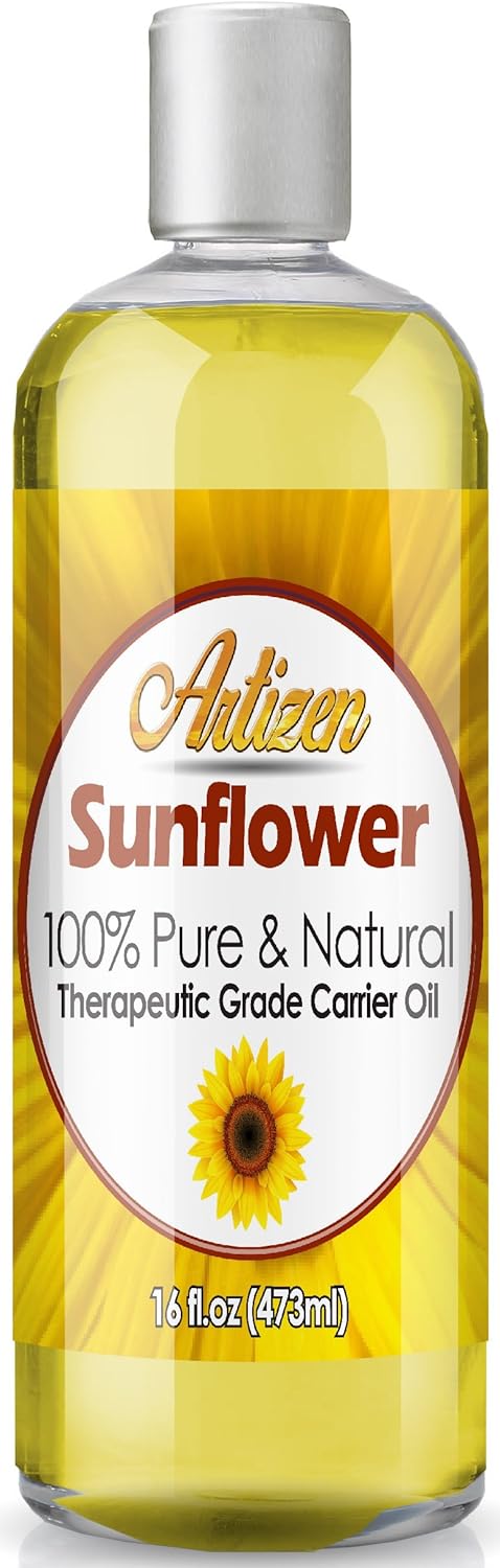 Artizen Sunflower Oil - (100% Pure & Cold Pressed) - 16oz Bottle