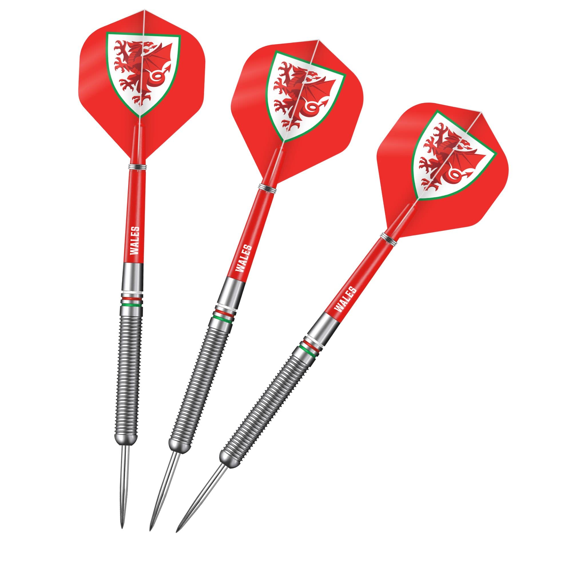 Darts Corner Officially Licensed Wales Football Club Darts | Steel Tip 90% Tungsten Dart | 24g (D1408)