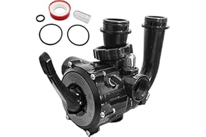 RDIYIN SP0710X62 Multiple Port Valve Compatible with Hayward S210S, S244S, & S310S Series Sand Filters for 1-1/2-Inch Control Valve Assembly，Black